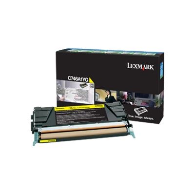 Lexm C746A1YG Yell Pre Cart Lexmark — view 2