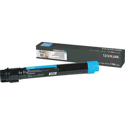 Lexm C950X2CG Cyan Toner Lexmark — view 2