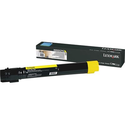 Lexm X950X2YG Yellow Toner Lexmark — view 2