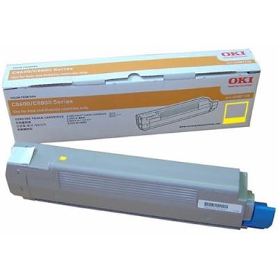 Oki C8600 HY Yellow Toner OKI — view 2