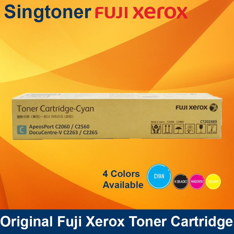Fuji Xerox CT202489 Cyan Toner Fuji Xerox — view 2