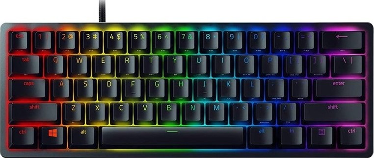 Razer Huntsman Mini - 60% Optical Gaming Keyboard (Clicky Purple Switch) - Frml Packaging Razer — view 2
