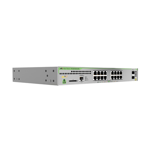 Allied Telesis GS970M/18PS-R-40 L3 Giga Lite Managed Switch, 16X 10/100/1000T POE+, 2X 100/1000X SFP, Rackmount Kit Included, Au Power Cord Allied Telesis — view 2