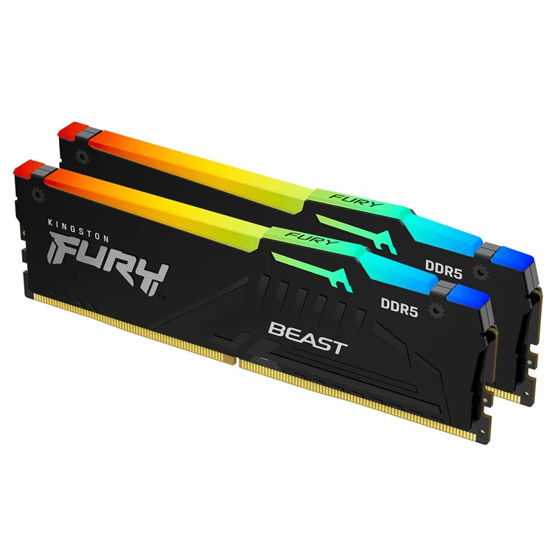 Kingston 32GB 6000MT/S DDR5 CL36 Dimm (Kit of 2) Fury Beast RGB Black Expo Kingston — view 2