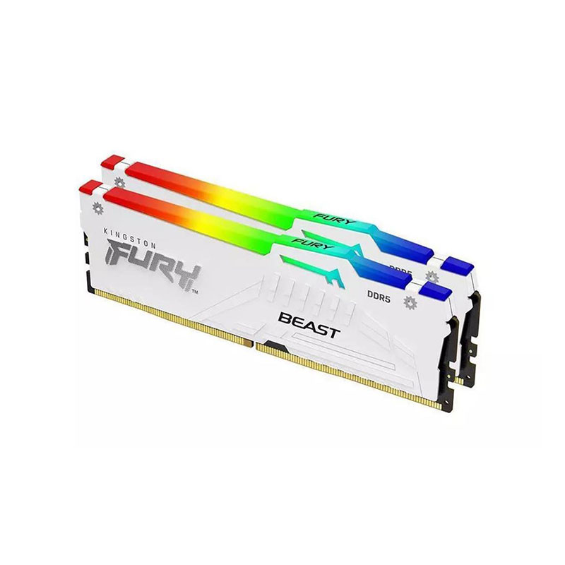 Kingston Fury Beast White RGB Expo 64GB(2X32GB) 6000MT/S DDR5 CL30 Dimm Desktop Gaming Memory Kingston — view 2